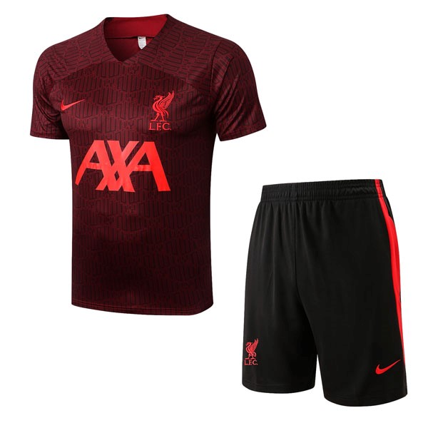 Camiseta Entrenamiento Liverpool Conjunto Completo 2022/23 Rojo 4